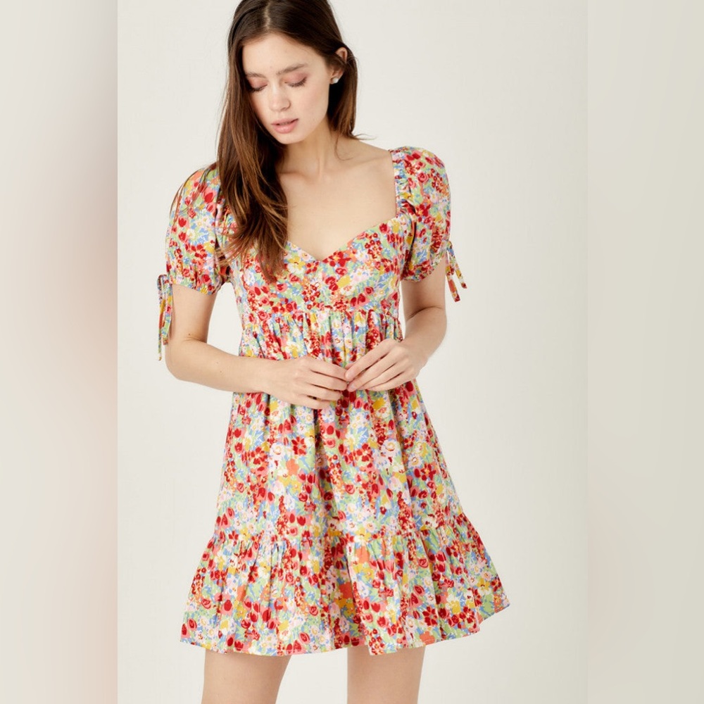 En Merci Woven Sweetheart Dress